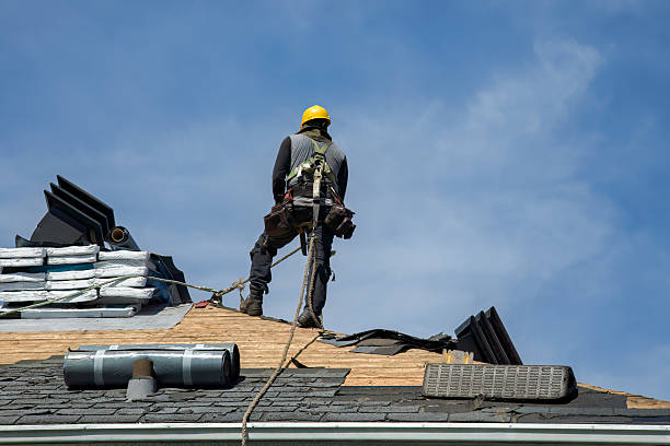 Professional Gutter Installation technician working in Montgomery Village, MD
